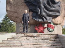 в п. Озерный состоялся торжественный митинг, посвящённый 77-ой годовщине освобождения Духовщинского района от фашистских захватчиков - фото - 5